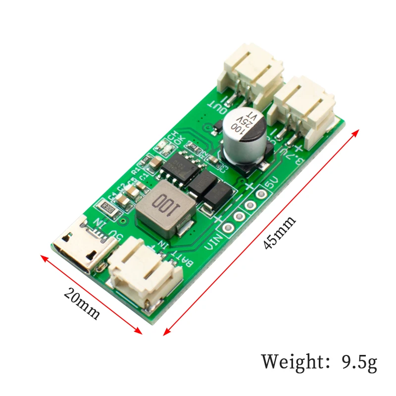 WAVGAT TP5400 Single-Cell Lithium Battery Charging & Boost Control Module, 1A Charging, 5V 1A Output, Precision Voltage Control