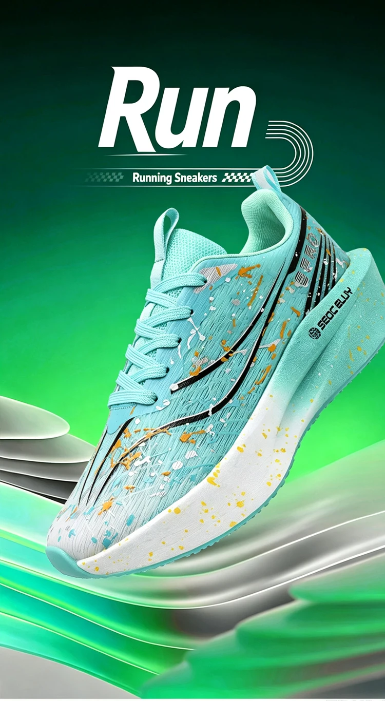 Modische Leichte Laufschuhe für Damen und Herren, Atmungsaktive Sportschuhe für Outdoor-Jogging, Größe 35-45 – Detail 2