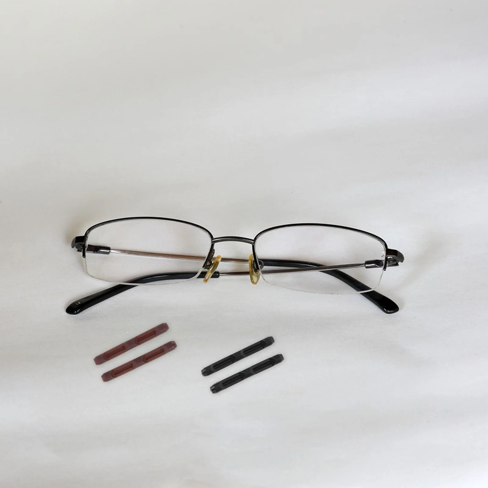 4 Pairs Glasses Cannula Eyeglasses Ear Grip Hooks Accessories Silica Gel Arm Sleeves