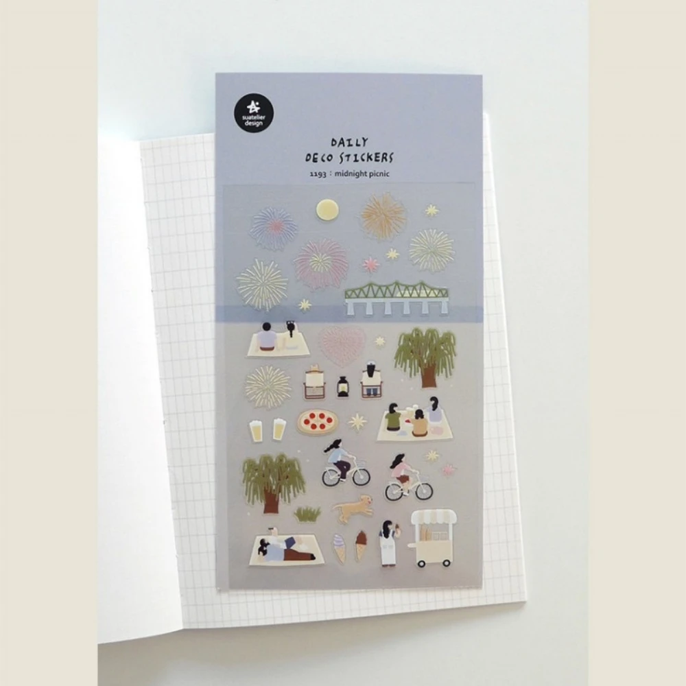 Korean Import Suatelier Travel Home Life Study Friend Stickers Scrapbooking Diy Journaling Diary Stationery Sticker School Gift image 3