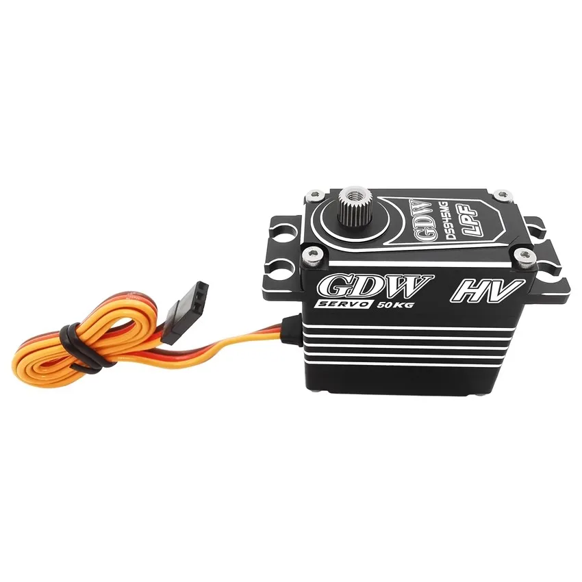 GDW RC Servo DS945MG 50KG Hi-Torque Цельнометаллический корпус Стальная шестерня Цифровой двигатель без сердечника для радиоуправляемого автомобиля с фиксированным крылом Турбокат БПЛА Робот