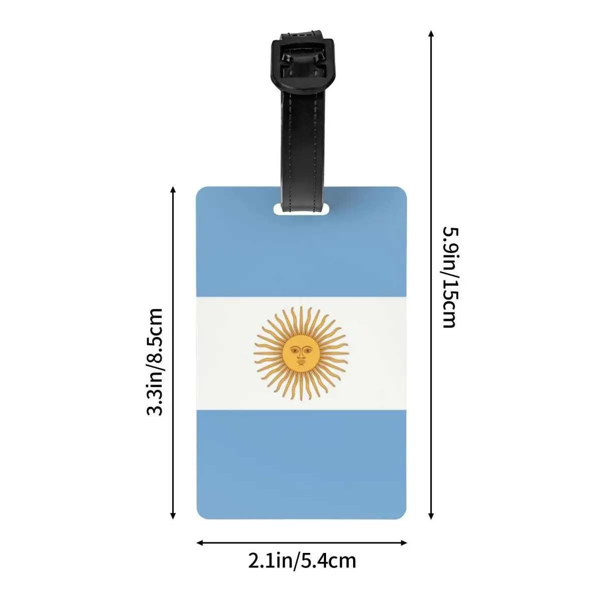 Bagagem Tags da Argentina para Viagem Mala, Privacidade Cover, ID Label, Tag Bagagem