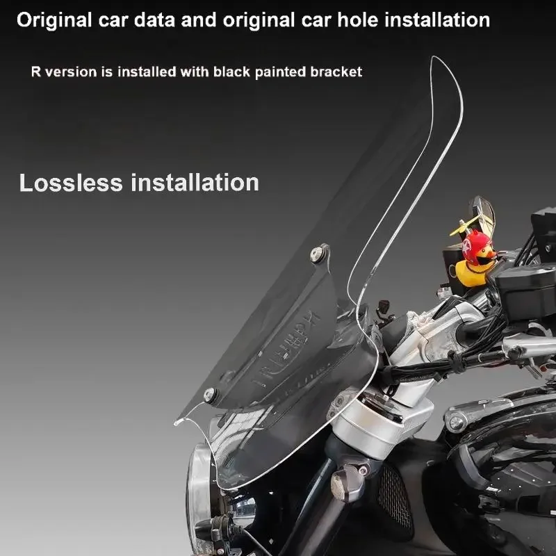 For Triumph Rocket 3 GT Rocket3 Front Windshield R Version Modified Custom Windshield GT Version Wide Windshield Accessories
