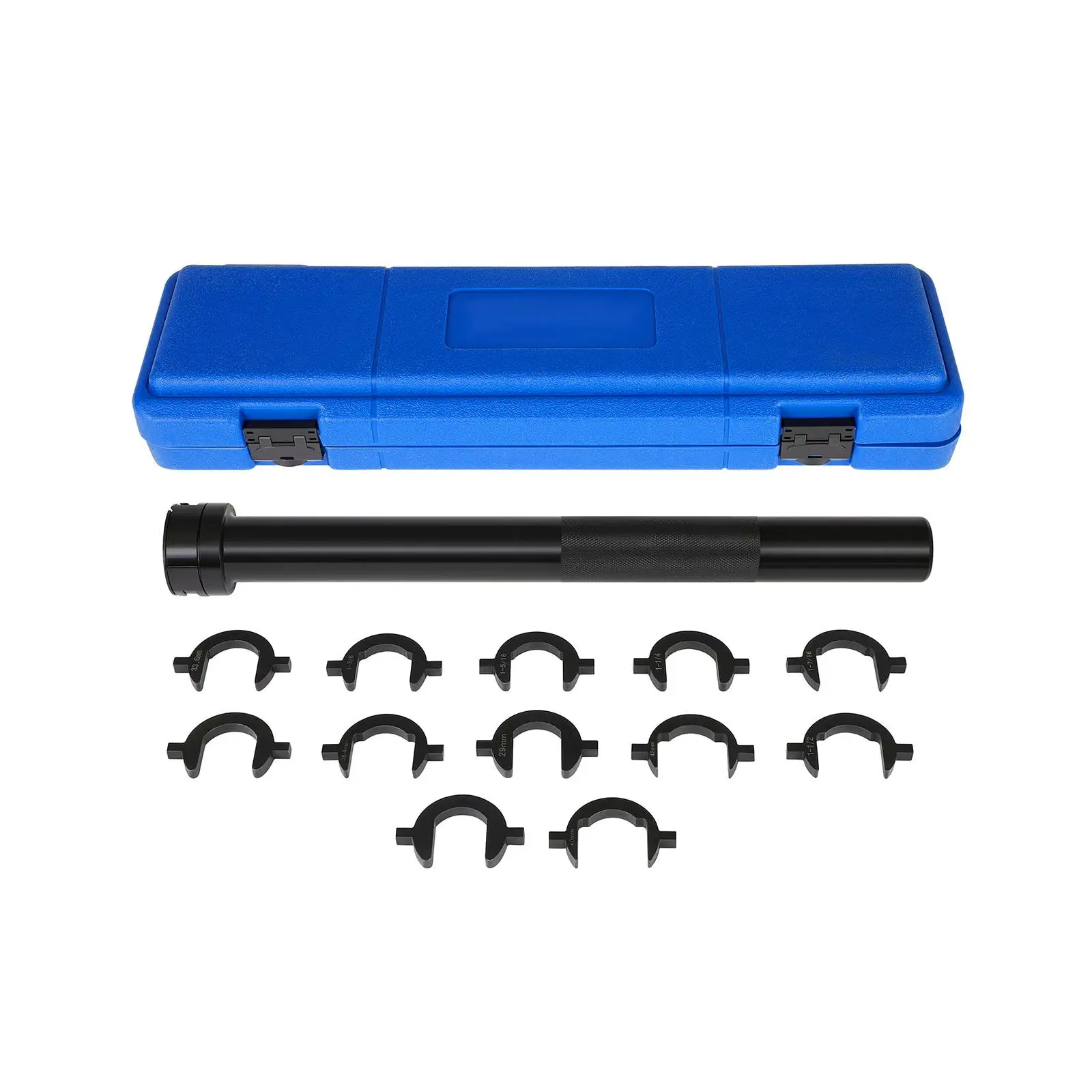 Automotive Inner Tie Rod Tool Set Steel Wrench Kit with 12 Adapters for Complete Car Repair
