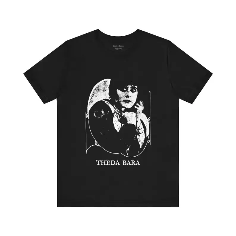 Theda Bara, Femme Fatale, Actress Shirt, Vampire Girl T-shirt, Silent Film Tshirt, Gothic Fashion Unisex Jersey Short Sleeve Tee