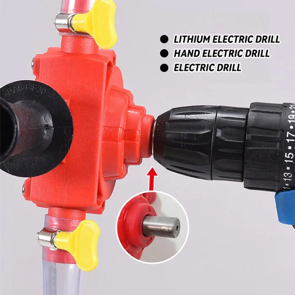 Small Electric Drill Drive Pump Round Shank Self-priming Self Suction Centrifugal Pump Portable High Quality