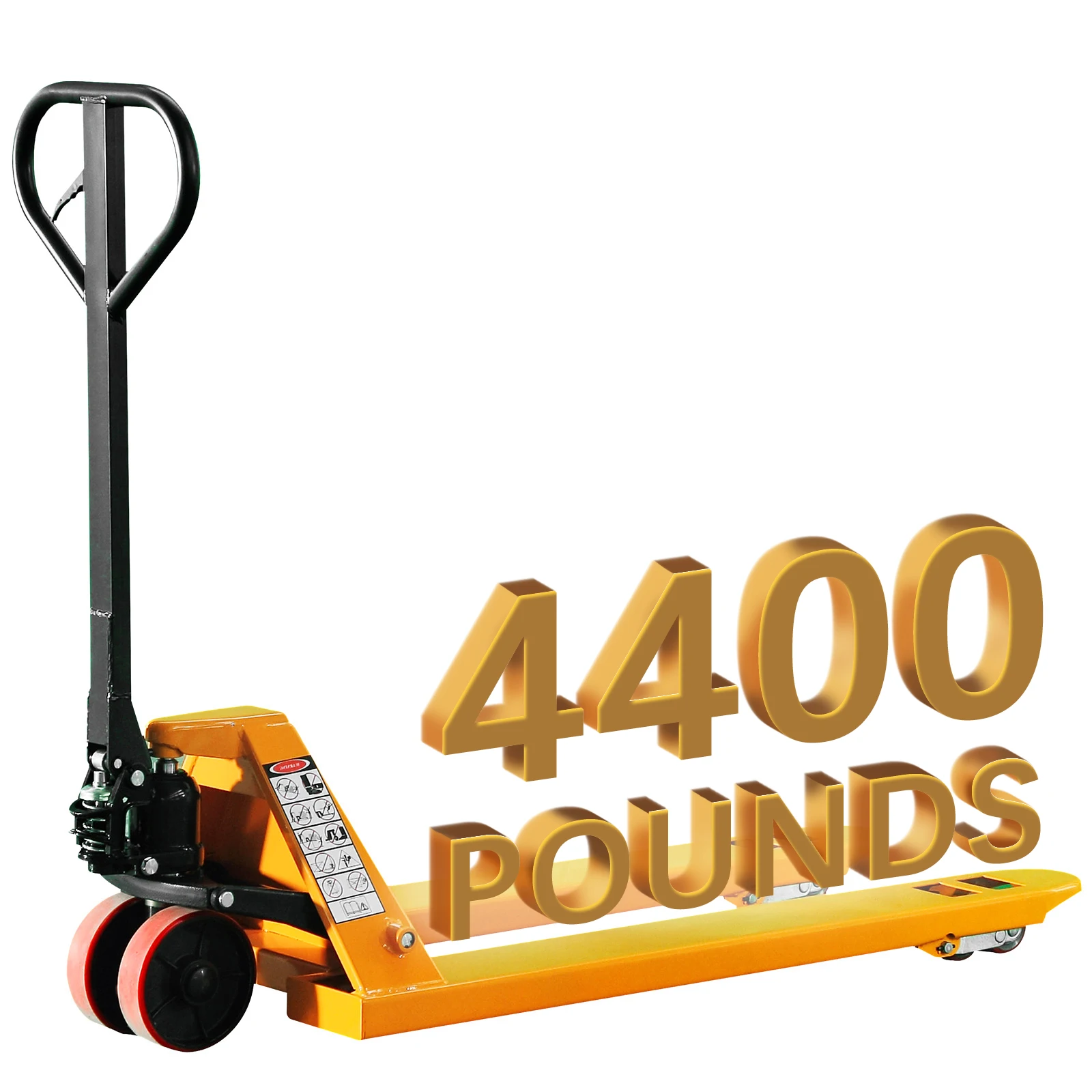 

Промышленный грузовик с поддоном и вилками шириной 27 дюймов x 48 дюймов, 4400 фунтов.