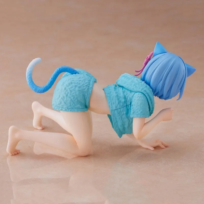 Taito-rem cat with home clothes,デスクトップ,かわいいアニメフィギュア,モデルおもちゃ,re: zero,starting life in another world,ギフト,13cm,在庫あり