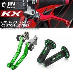 Dla KAWASAKI KX 65 85 125 250F 450F KX65 KX85 KX125 KX250F KX250 KX450F motocykle Dirt Bike Pivot składany hamulec sprzęgło dźwignie