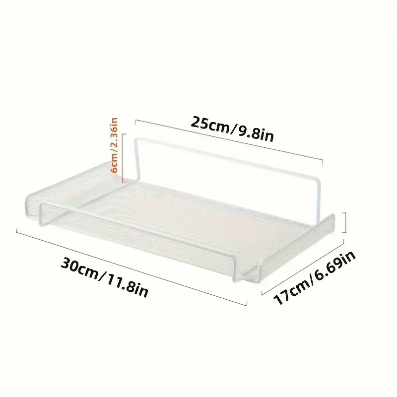 Stainless Steel Wall-Mounted Router Shelf No Drill Wifi Storage Organizer Home Bathroom Kitchen  TV Set-top Box Storage Rack view 6