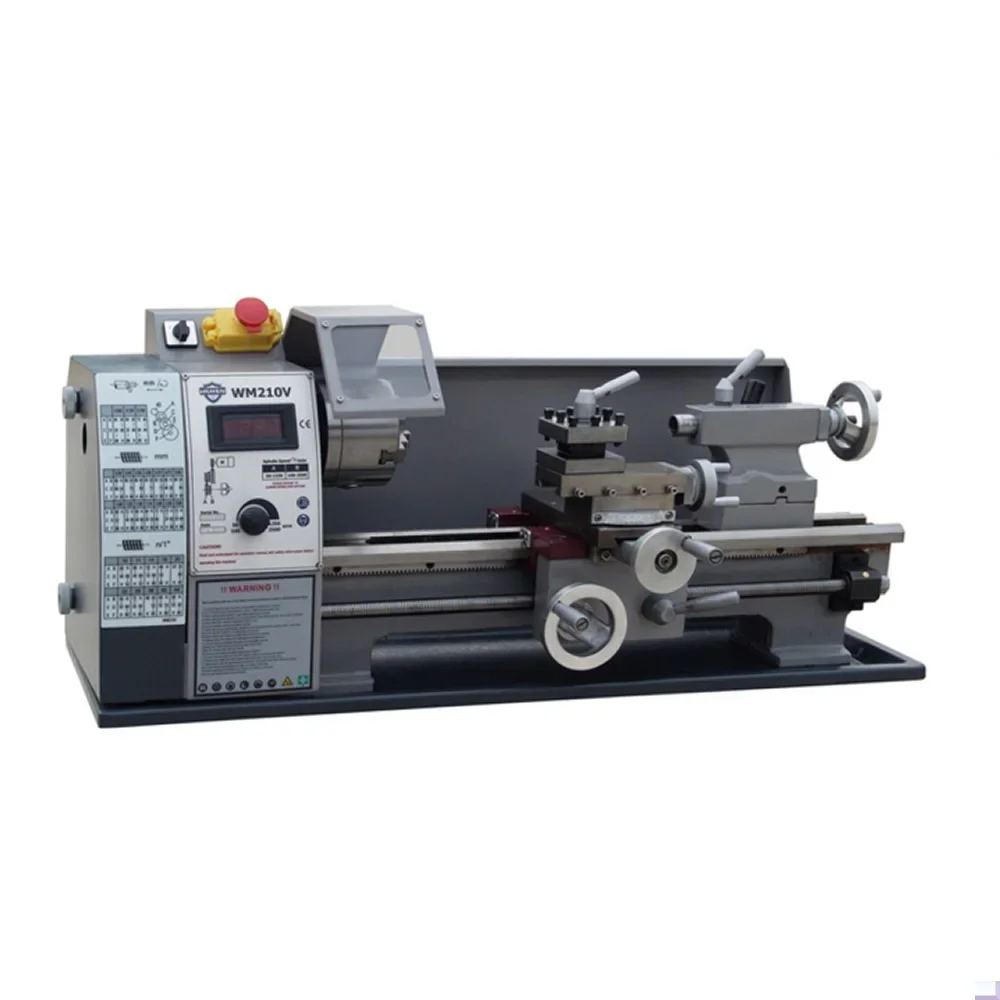 

Small househol Lathe WM210V, Mini Machine Tool 600W, Stepless Speed Regulation