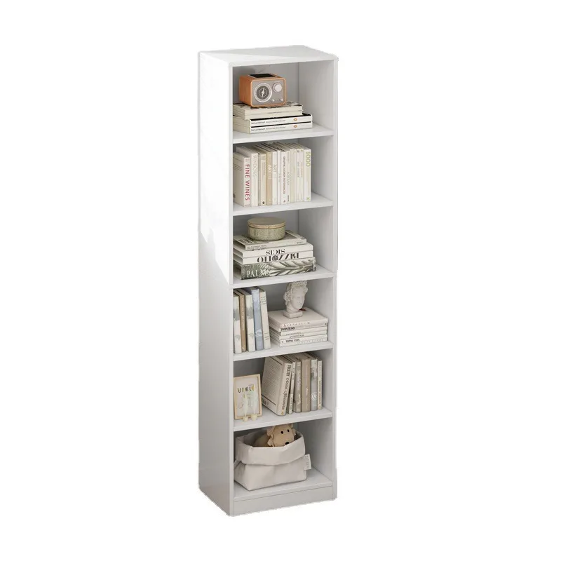

Bookshelf corner cabinet narrow version simple and e****mical storage cabinet storage space saving small corner storage book