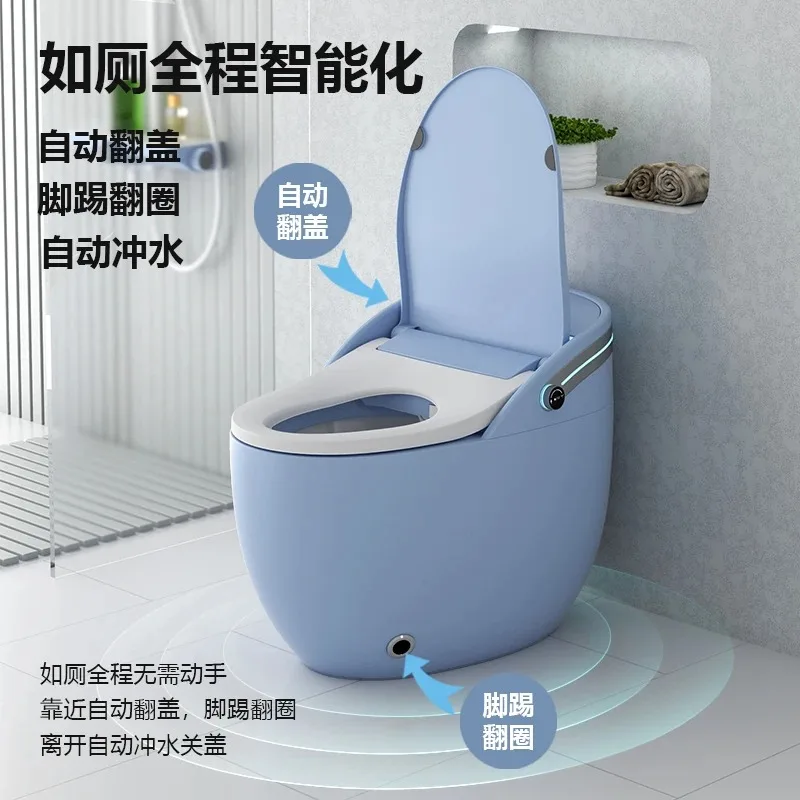 Egg-shaped smart toilet Fully automatic multi-function integrated no water pressure limit siphon smart toilet