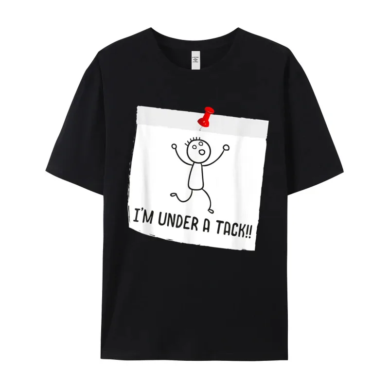 Tees Im Under A Tack Attack Mother Day Classic Graphic Short Sleeve 100% Cotton Round Collar women's T Shirts Graphic Tops Tees