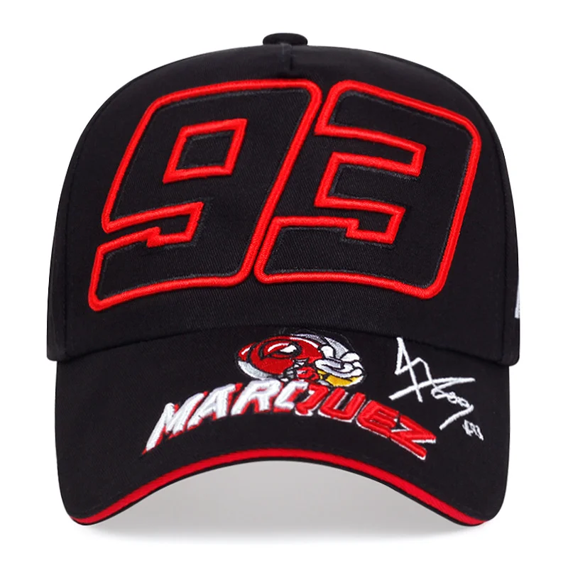 20204 New Digital 93 Ant Marquez Racing Pattern Embroidered Men\'s Curved Hip Hop Outdoor Sunshade Baseball Hat