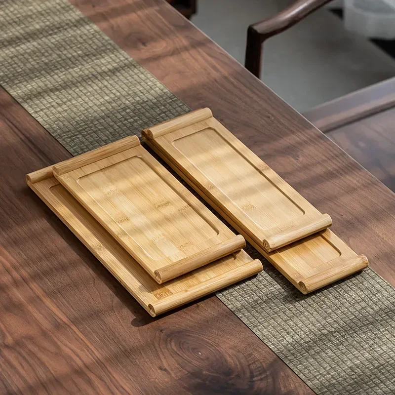 Plate Hotel Plate Tray bamboo Dim Tea Home Bread Bamboo Wooden Restaurant Tray Rectangular Sum Japanese Barbecue