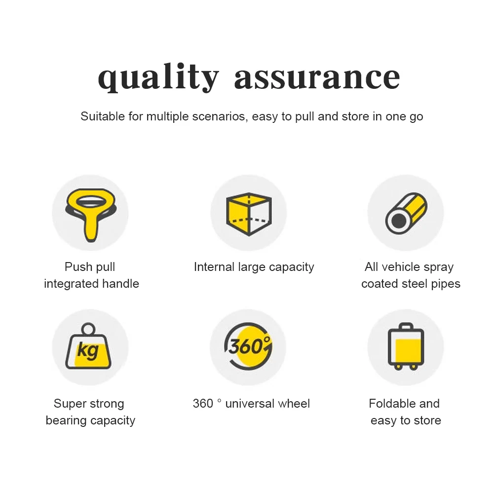 عربة عربة قابلة للطي ذات سعة كبيرة محمولة قابلة للطي عربة قابلة للطي شديدة التحمل للتخييم والحديقة والتسوق والرياضة