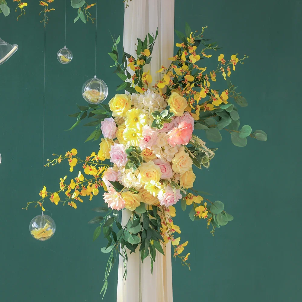 Elementos De Diseño Para Bodas Con Flores De Primavera Pintadas A Mano PNG  ,dibujos Elemento De Pila De Flores De Boda, Flor Amarilla, Elemento Floral  Pintado A Mano PNG y PSD para, image size:1000x1000