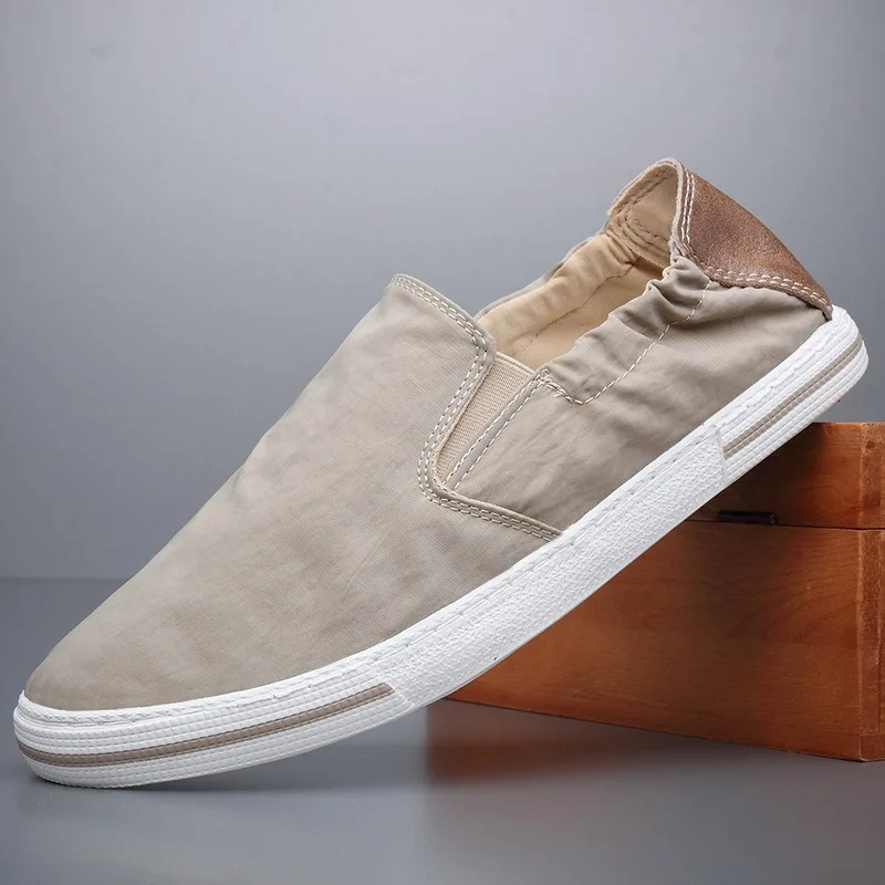 2023 Brand New Lazy Canvas Loafer Shoes Breathable Trendy Sneaker Shoes Spring/Autumn Vulcanize Designer Flats 20106