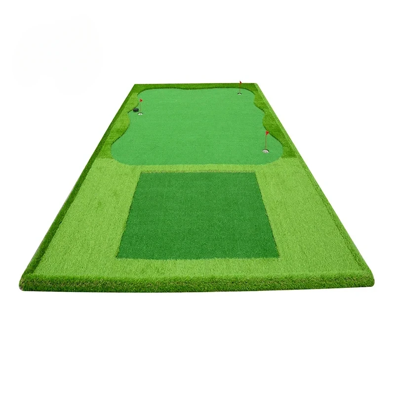 Custom Mini Golf Course Golf Putting Green Mat Artificial Turf Putting Carpet For Golf Swing Cage Indoor Outdoor Backyard