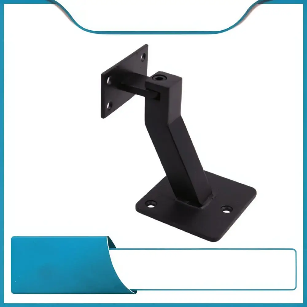 Durable Stainless Steel Handrail Bracket Matte Black Wall Support Rail Connector Staircase Hardware Fitting For Siyuan