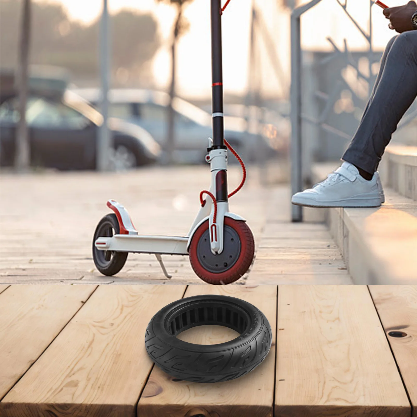 

Сменная шина для самокатов на каждый день, 10-дюймовая сплошная шина, подходит для электрических скейтбордов, утолщенный дизайн