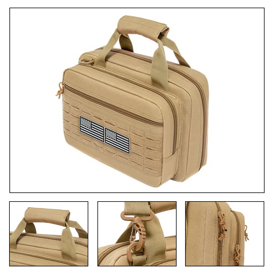 

Сумка с несколькими отделениями и большой вместимостью, с двойной молнией, универсальной портативной ручкой, можно носить через плечо.