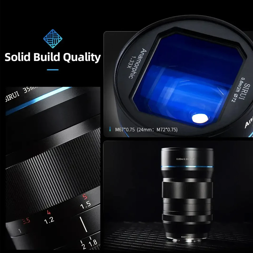 Sirui APS-C 50 مللي متر F1.8 غير متبلور 1.33X Cine عدسة واسعة الشاشة دليل التركيز رئيس عدسة لسوني E فوجي FX كانون RF M43 و L #6