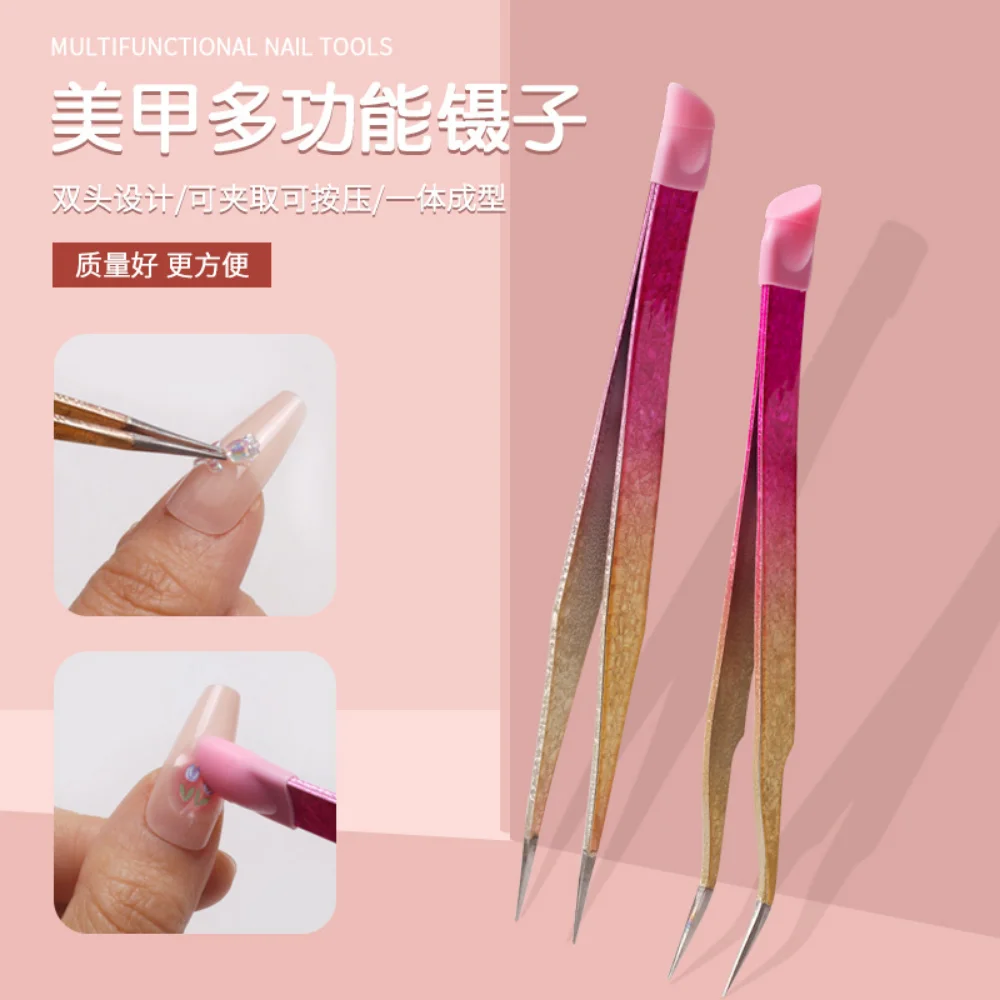 Nail Art Pincet Nail Rhinestone Picker Tool Nail Sticker Pincet Decal Decor Picker Wimper Extension Nail Folie Pincet