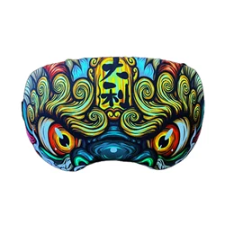 Cubierta protectora de gafas de nieve elásticas profesionales, bolsa suave, cubierta de espejo de esquí, fabricante