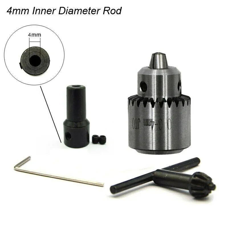 Mini Drill Chuck Key 0 3 4mm JTO Taper Mounting Lathe Chuck PCB Drilling Machine, Perfect Tool for Hobbyists and DIY Enthusiasts