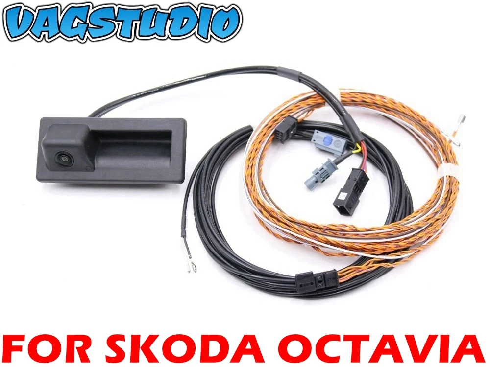 

FOR Skoda Octavia MK3 III Rear View Trunk Handle Camera With Highline Guidance Line Wiring Harness 3V0 827 566 N