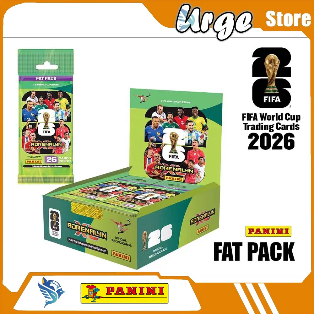 

Официальные лицензированные коллекционные карточки Panini Adrenalyn XL: Футбольные звезды Чемпионата мира ФИФА 2026 (Fat Pack)