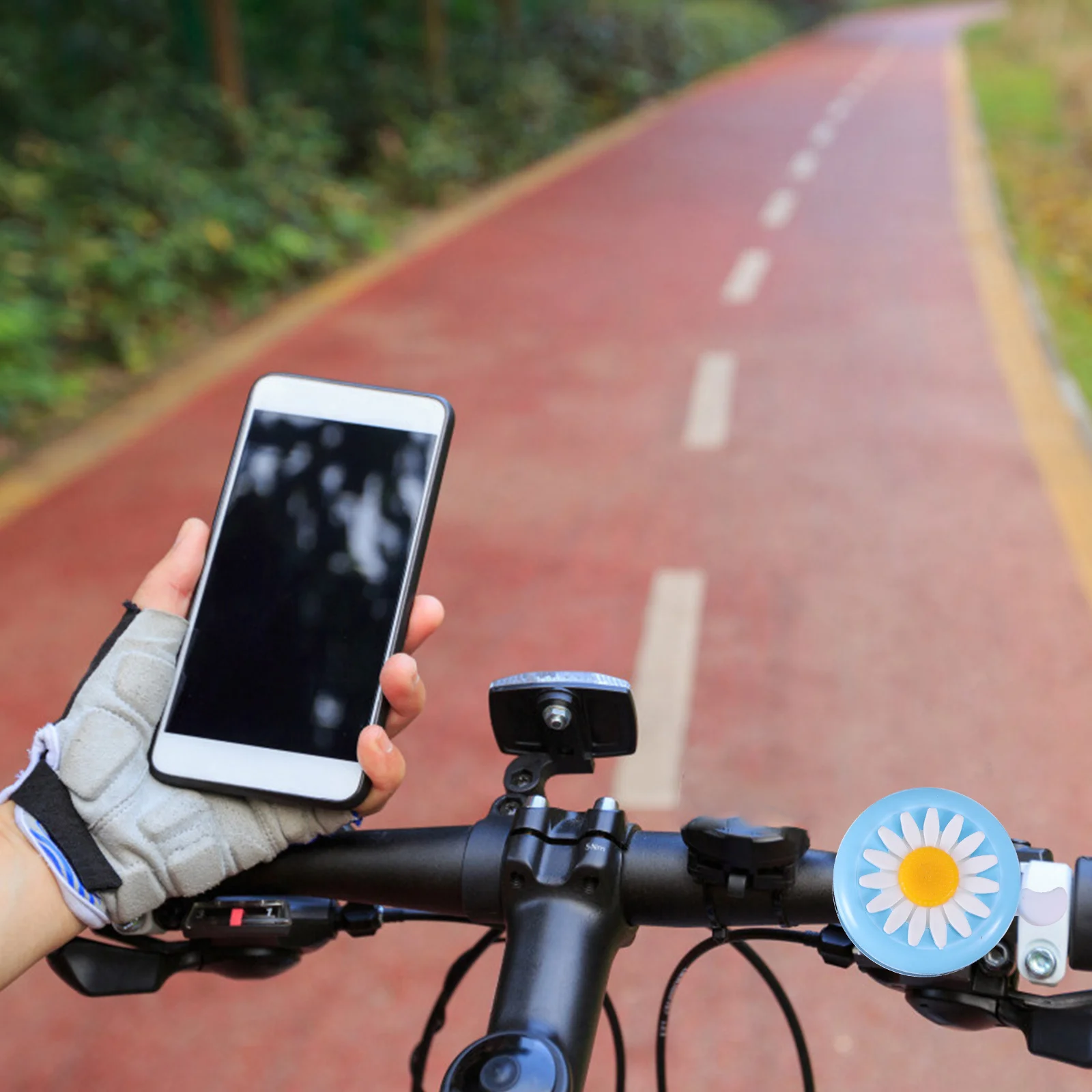 

5Pcs Kids Bike Ring Bell Lovely Flower Pattern Durable Plastic Bell for Children Bike Scooter Accessories Outdoor Riding