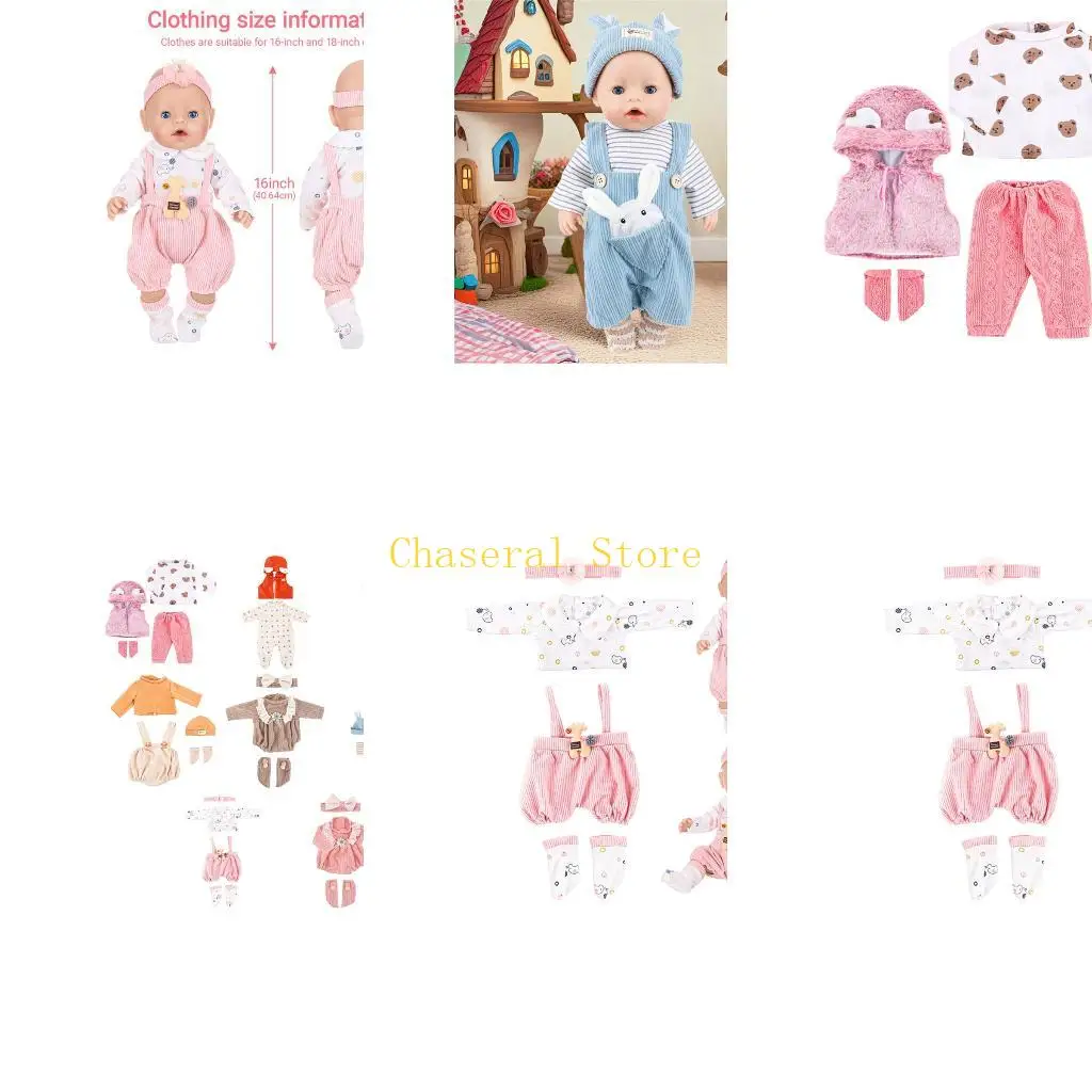 

E7CE 18-дюймовая кукла, зимний наряд, осенняя кукла, одежда для детей, украшения кукол для девочек