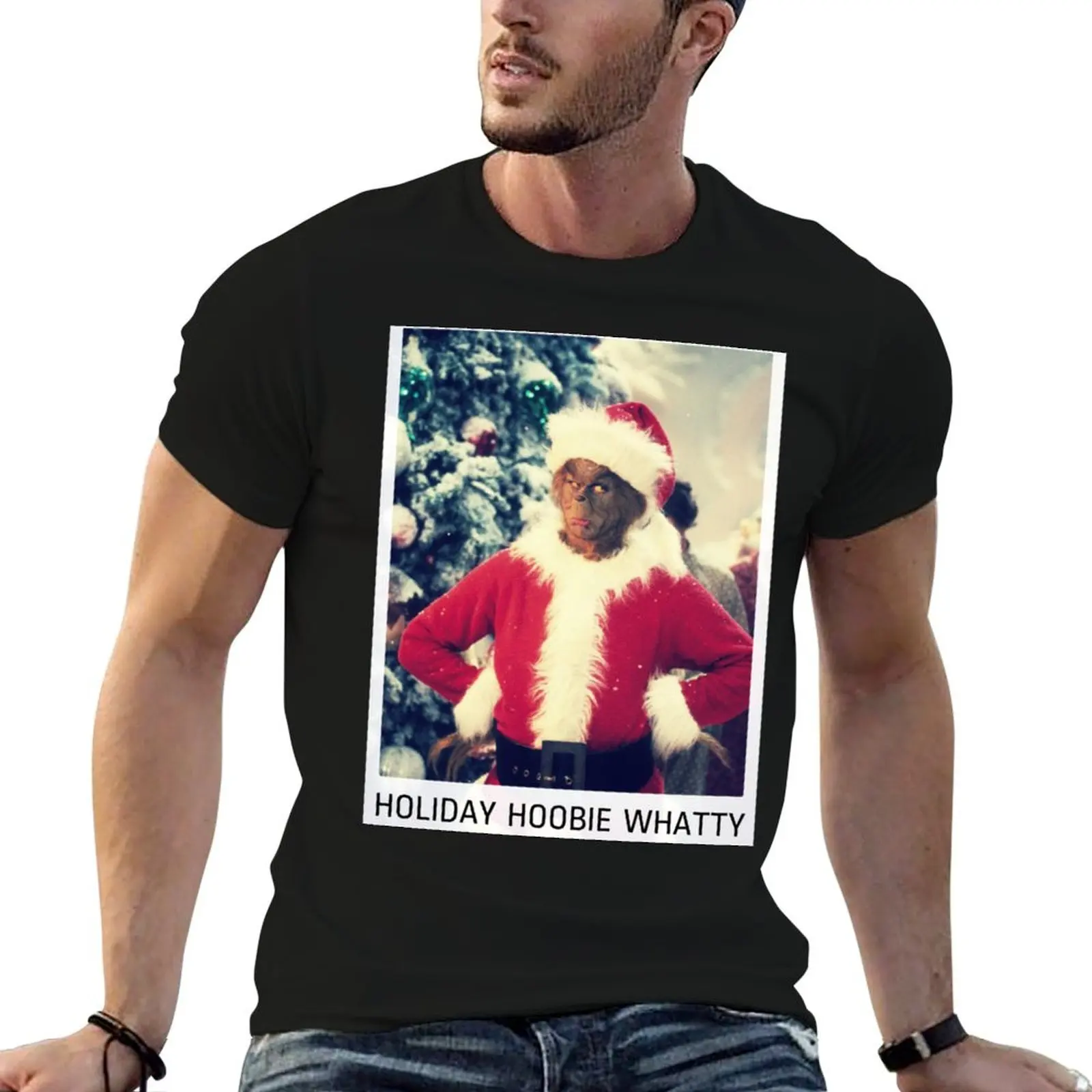 

Holiday Hoobie Whatty Christmas Gifts For Men and Women, Gift Christmas Day T-Shirt man t shirt cotton high quality T-Shirt