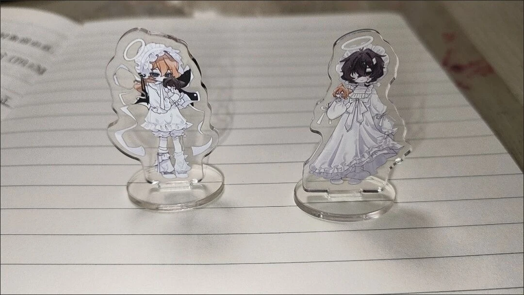 علامة "Bungo Stray Dogs" عالية الجودة من الأكريليك "Dazai Osamu، Nakahara" للطلاب، ديكور مكتبي لطيف، زينة