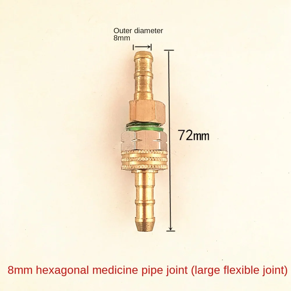약물 파이프 커넥터, 파워 분무기, 모바일 약물 기계, 파이프 후프 버클, 고압 파이프 배출구 파이프 커넥터 액세서리, 8mm