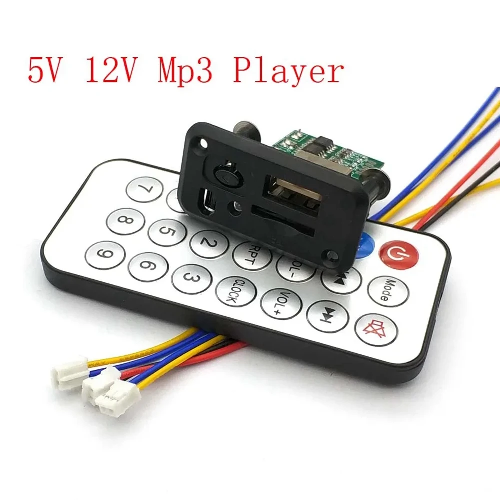 THANKSGIVING DAY 5V/12V Mini MP3 Decoder Module, USB + TF Card Reader, Amplifier Preamplifier Speaker with MP3 Player Addition