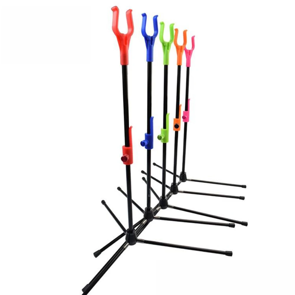 1pcs Archery New Recurve Bow Stand Easy Folding Removable Stander For Archery Hunting Shooting Outdoor Archery