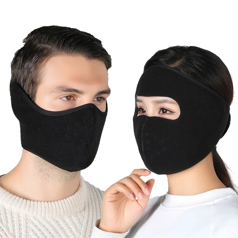 

Winter Motorcycle Cycling Mask Outdoor Ski Riding Mask Hiking Hiking Warm Riding Masks Hood Windproof Fleece Mask Ear Protection