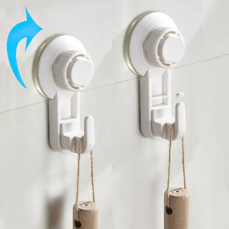 1Pcs Suction Cup Hooks Strong Self Adhesive Door Wall Vacuum Hooks Clothes Hangers Hooks Towel Racks For Kitchen Bathroom