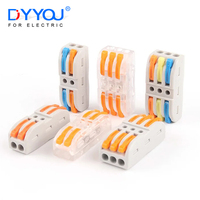 25/50/100PCS Butt Compact Splicing Wire Connector Plug-in Conductor Terminal Block SPL-2/3 2/3 Pin Mini Quick Wiring Connector