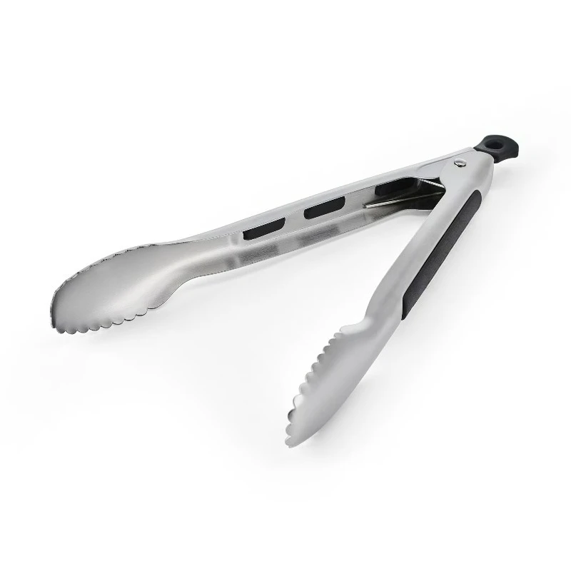 Professional Stainless Steel 10.5-inch Locking Kitchen Food Tongs