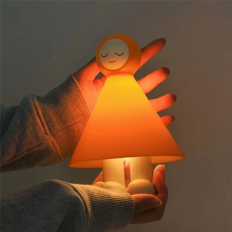 

ABRS-Cute Night Light,Rechargeable Small Desk Lamp With Soft Light, Ideal For Room Decor And Atmosphere Enhancement