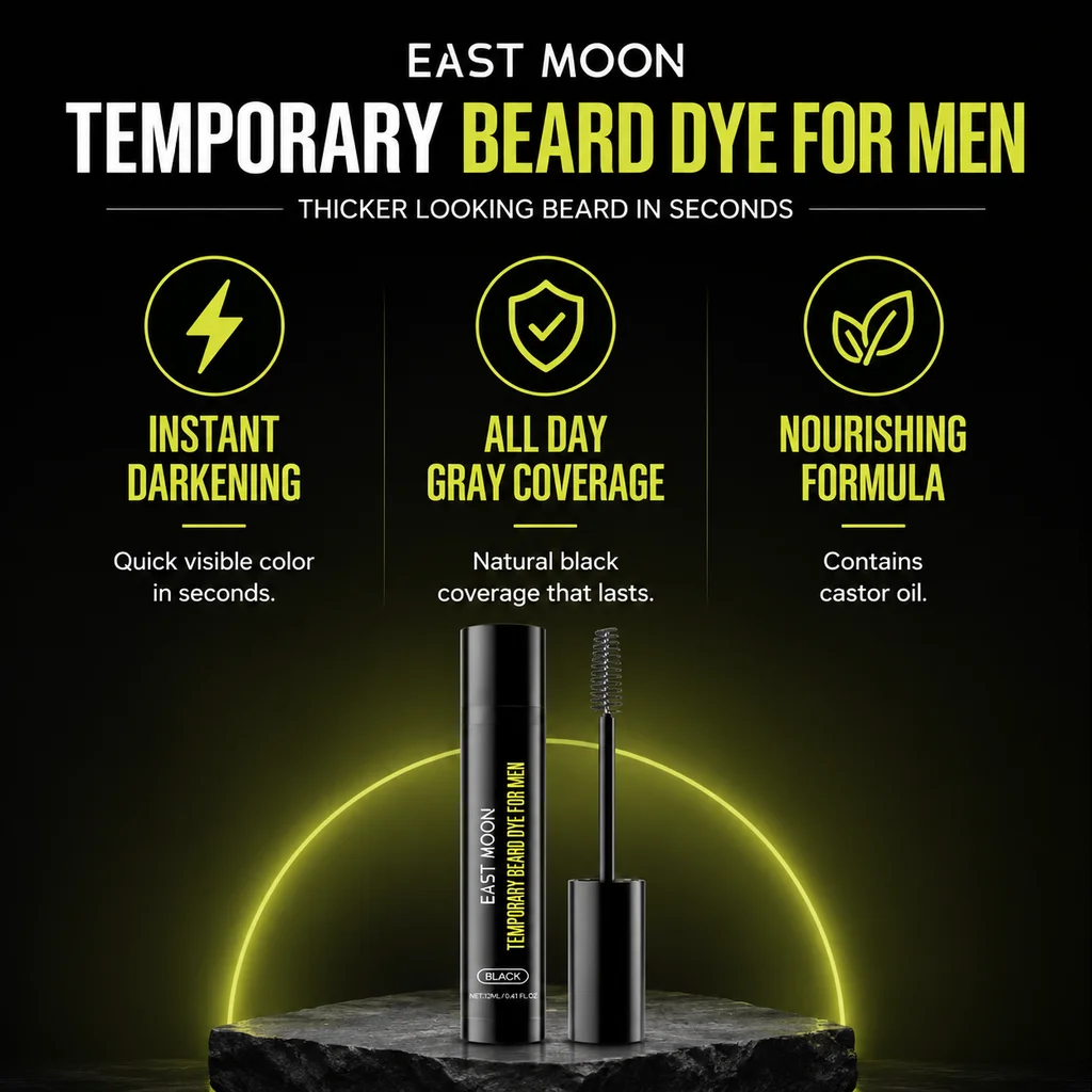 Black Beard Dye Gel Stick Men  - Beard Oil 评论和价格