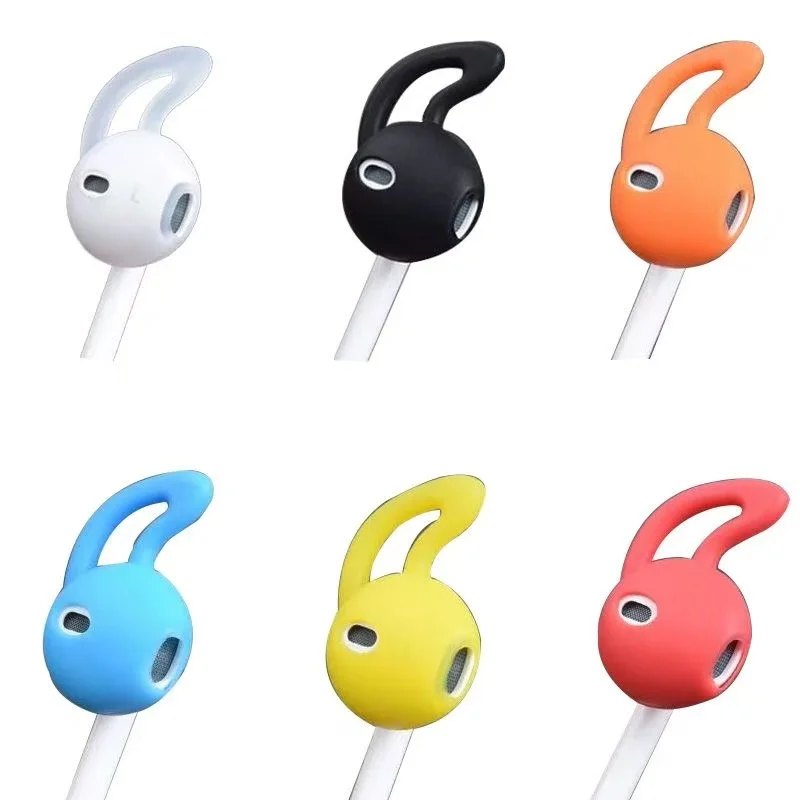 في الأذن لينة سيليكون سماعات الأذن غطاء ل أبل Airpods واقية بطانة للأذن سماعة كوب وسادات الأذن المضادة للانزلاق مشبك الأذن