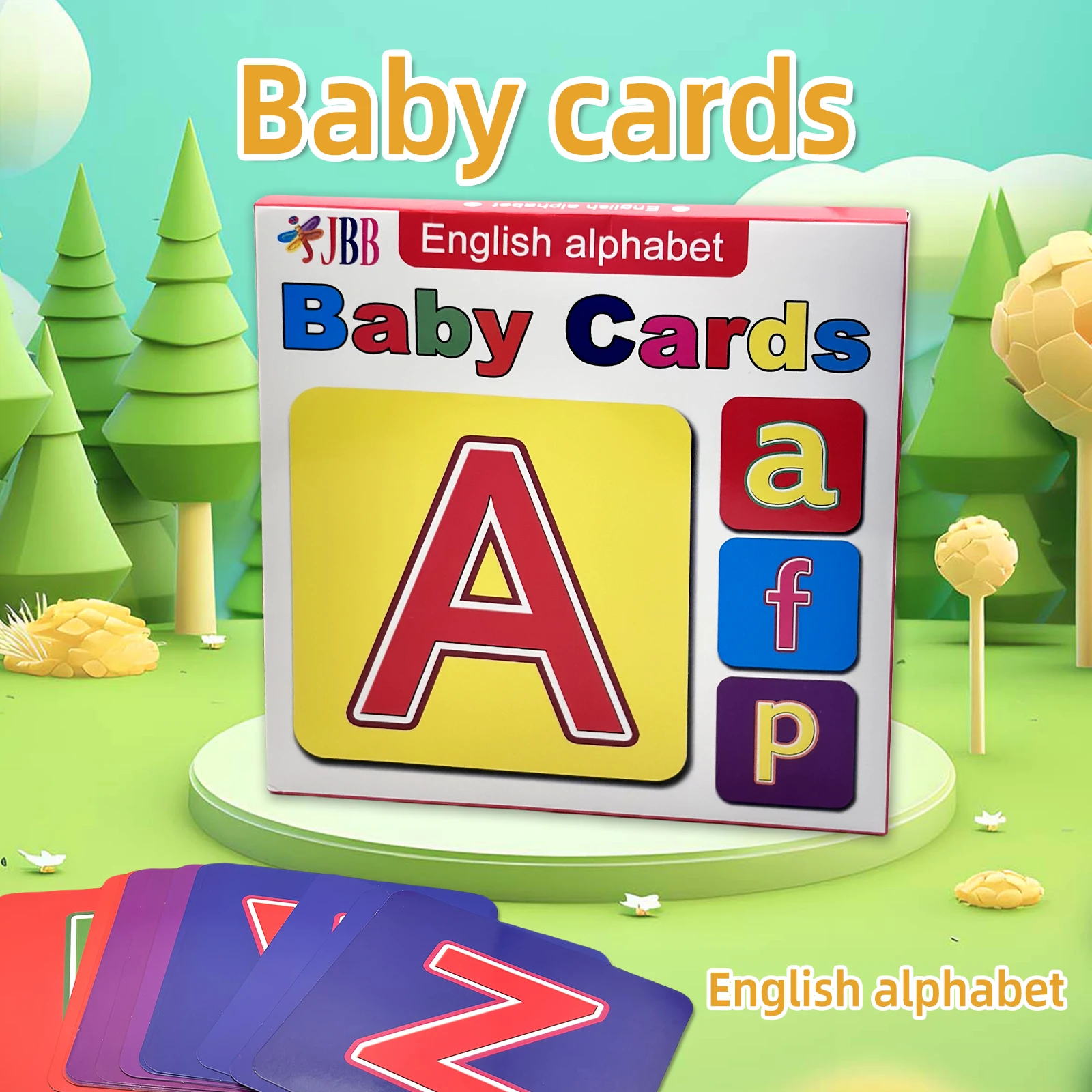 

English Children Alphabet Learning Cards 3-7 Years Cognitive Enhancement Intelligence Training Early Learning Educational Gifts