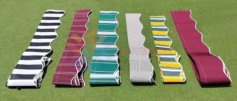 2,5 m/3 m/3,5 m/4 m/5 m Ladenbanner, Ersatz, wasserdichte Stoffstreifen, gewelltes Volant, Sonnenschutz, Baldachin, Terrassenmarkise – Detail 4