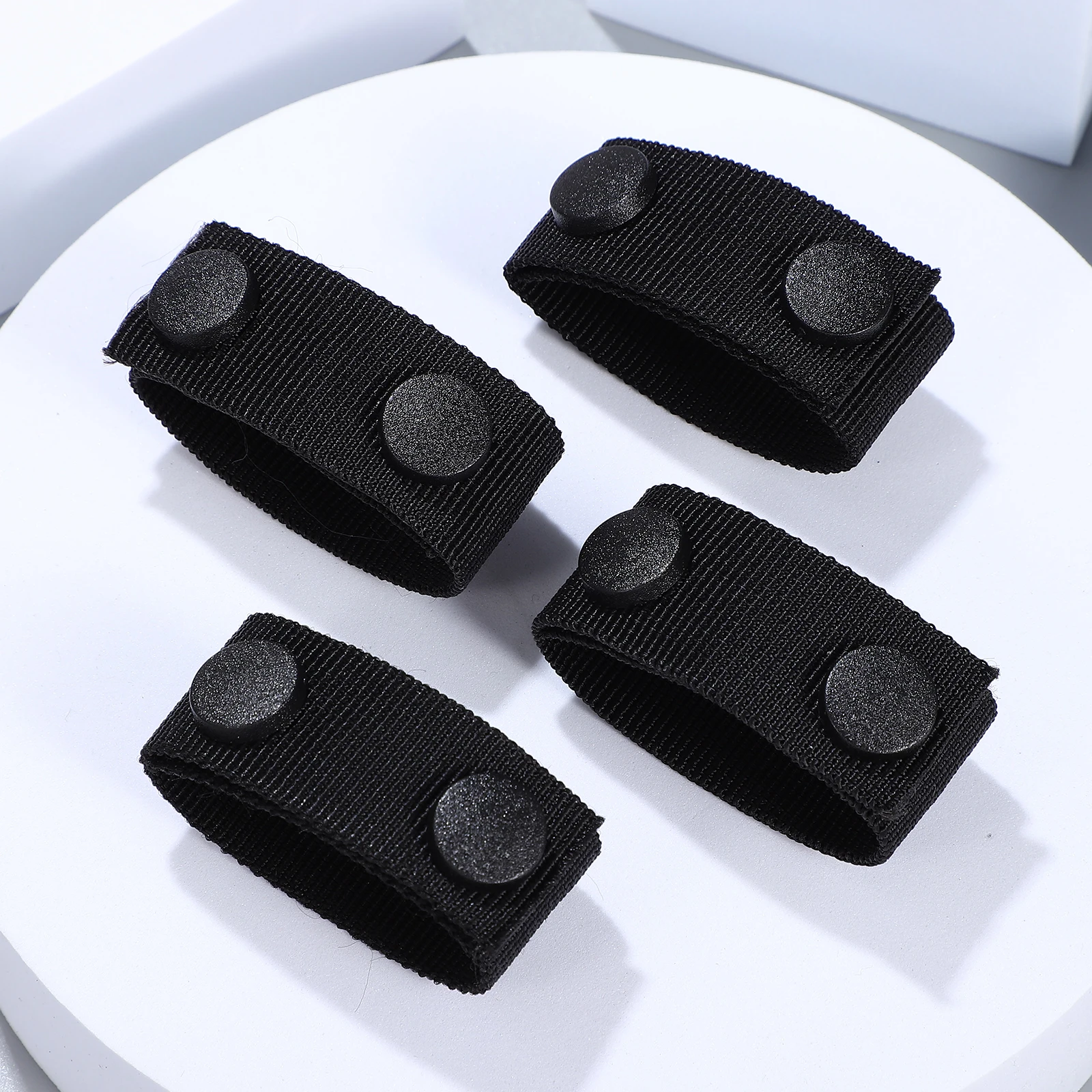 

5Pcs Tactical Belt Keepers Snap Closure Durable Nylon Duty Belt Loops Outdoor Camping Hiking Use Webbing Keepers